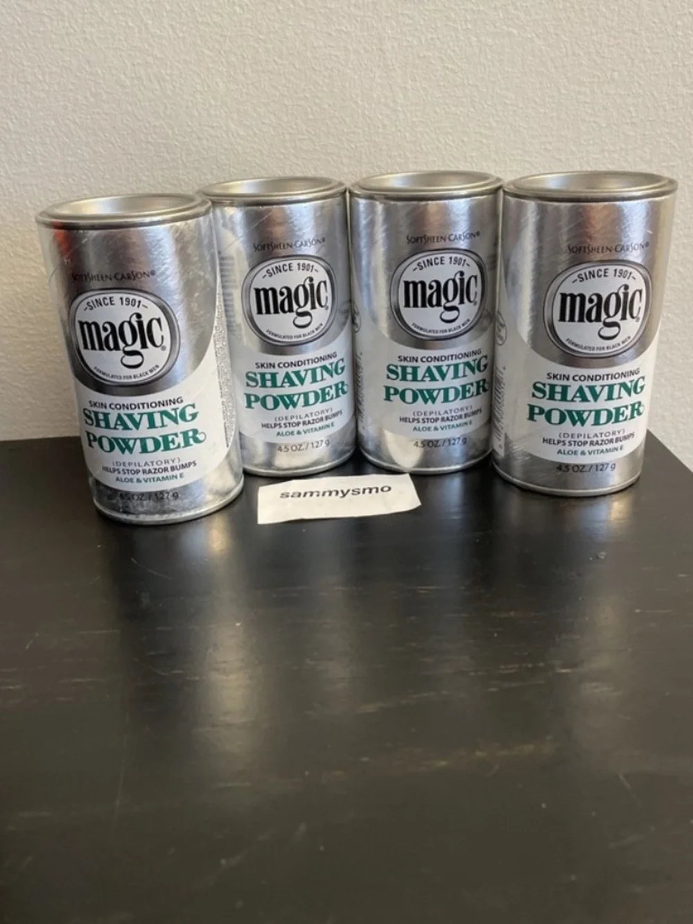 SoftSheen Carson MAGIC Skin Conditioning Shaving Powder 4.5 oz x4